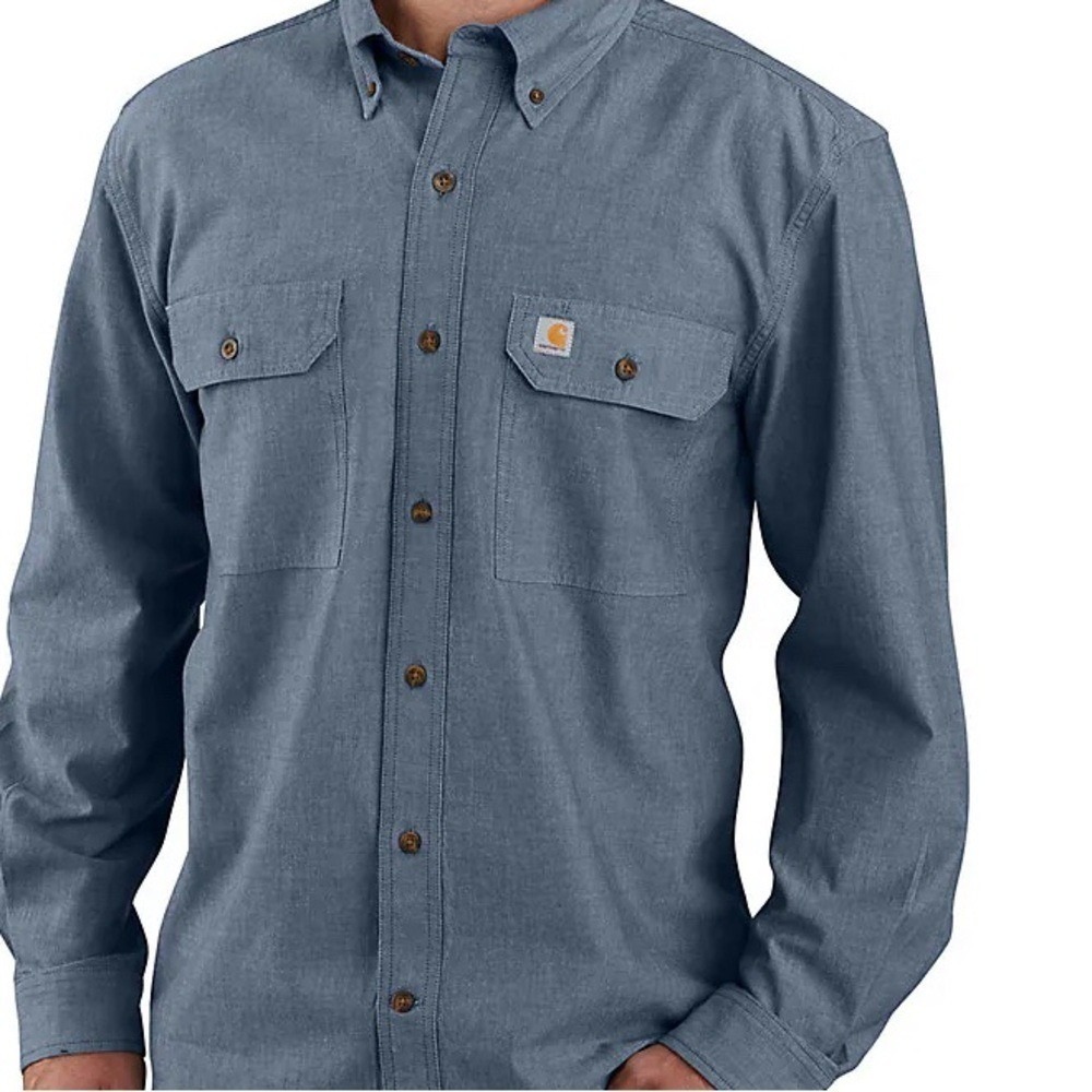 Carhartt Blue Button-Up Shirt size small NWT